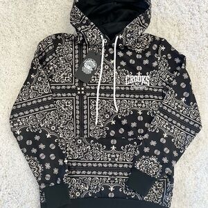 Crooks & Castles Black and White Paisley Hoodie